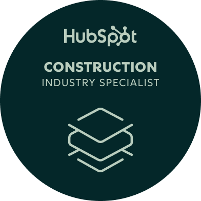 HubSpot Construction Industry Specialist accreditation badge